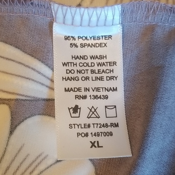 Purple Floral SJS Blouse - Picture 4 of 4